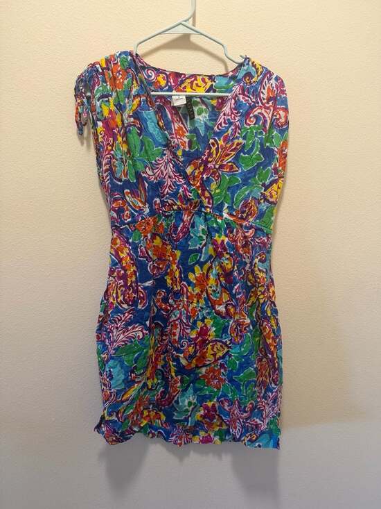 Lauren Ralph Lauren Dresses & Skirts - Lauren Ralph Lauren Multicolor Floral Paisley V-Neck Cotton Sundress Size S